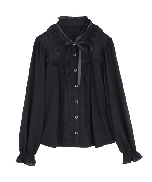 axes femme(アクシーズファム)の「ヨーク切り替えプルカットソー(Tシャツ/カットソー・レディース・ブラック/ホワイト/ベージュ・MEDIUM)」の3枚目の写真