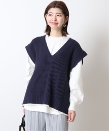 ニットベスト ロンTEE SET◆