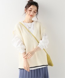 ニットベスト ロンTEE SET◆