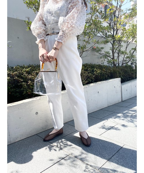 WEGO(ウィゴー)の「WEGO/シアーチャイナシューズ(パンプス・レディース・ブラック/ベージュ/ブラウン・MEDIUM/LARGE)」の16枚目の写真