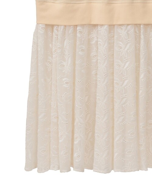 clane flower lace mix one エネルギッシュ piece ベージュ