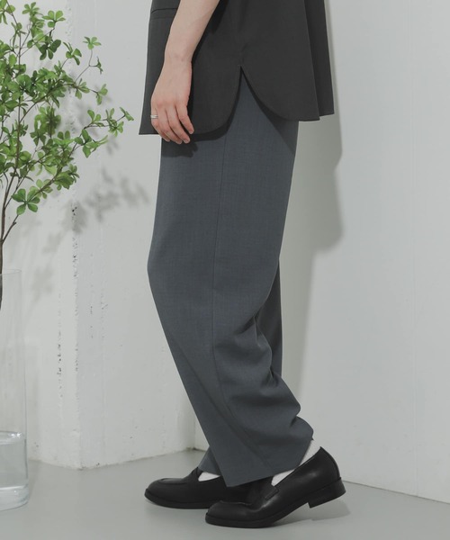 SENSE OF PLACE by URBAN RESEARCH(センスオブプレイスバイアーバンリサーチ)の「リネンライクタックワイドパンツ(その他パンツ・メンズ・ブルー/アイボリー/ブラウン/チャコールグレー/ミント・LARGE/MEDIUM)」の11枚目の写真