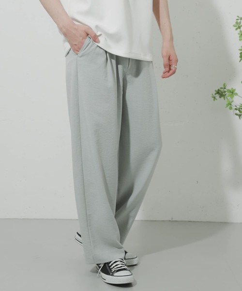 SENSE OF PLACE by URBAN RESEARCH(センスオブプレイスバイアーバンリサーチ)の「リネンライクタックワイドパンツ(その他パンツ・メンズ・ブルー/アイボリー/ブラウン/チャコールグレー/ミント・LARGE/MEDIUM)」の17枚目の写真