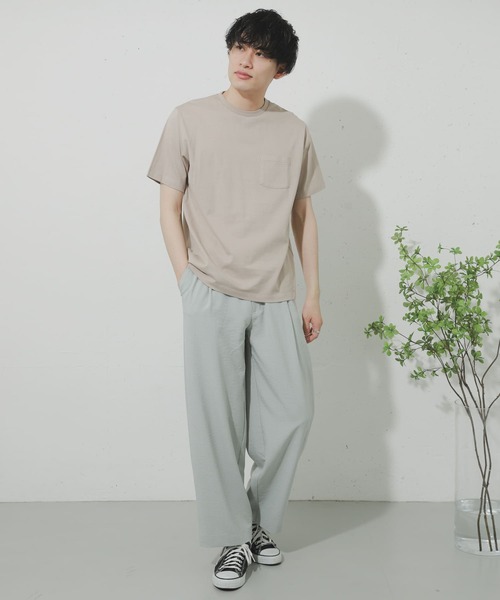 SENSE OF PLACE by URBAN RESEARCH(センスオブプレイスバイアーバンリサーチ)の「リネンライクタックワイドパンツ(その他パンツ・メンズ・ブルー/アイボリー/ブラウン/チャコールグレー/ミント・LARGE/MEDIUM)」の18枚目の写真