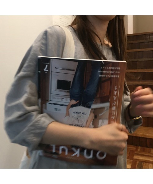 Ritzy(リッツィー)の「大人シルエット ミモレ丈ボートネックワンピース(ワンピース・レディース・テラコッタ/グレー/ブルー・FREE)」の8枚目の写真