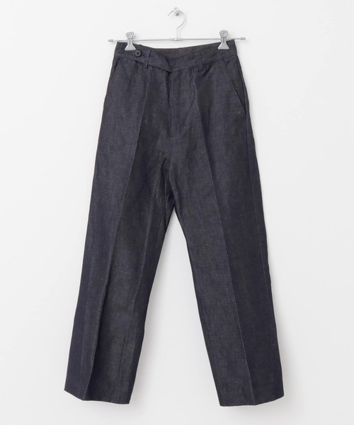 siiwa（シーワ）の「siiwa　綿麻デニムストレートパンツ（デニムパンツ・レディース・インディゴブルー・1/0）」の8枚目の写真
