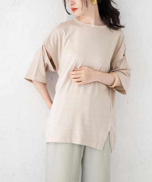 KBF（ケイビーエフ）の「アシッドカットスリーブT-SHIRTS∴（Tシャツ/カットソー・レディース・ブラウン/グレー系その他・ONE）」の8枚目の写真