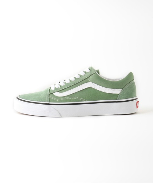 VANS（バンズ）の「【VANS / ヴァンズ】 OLD SKOOL：スニーカー（スニーカー・レディース・ベージュ/グリーン・25cm/23.5cm/24.5cm/24cm/23cm）」の5枚目の写真