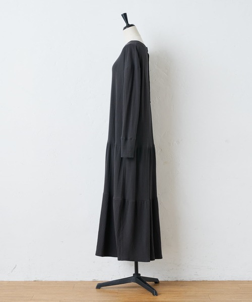 BEARDSLEY（ビアズリー）の「ツイストテレコワンピース（ワンピース・レディース・グレー/アイボリー・FREE）」の16枚目の写真