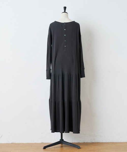 BEARDSLEY（ビアズリー）の「ツイストテレコワンピース（ワンピース・レディース・グレー/アイボリー・FREE）」の14枚目の写真