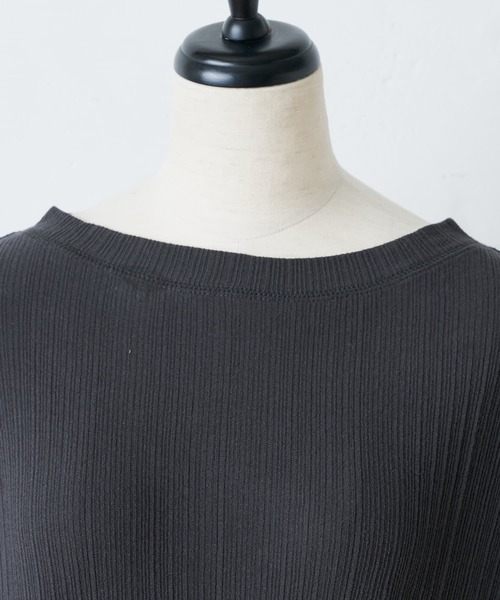 BEARDSLEY（ビアズリー）の「ツイストテレコワンピース（ワンピース・レディース・グレー/アイボリー・FREE）」の19枚目の写真