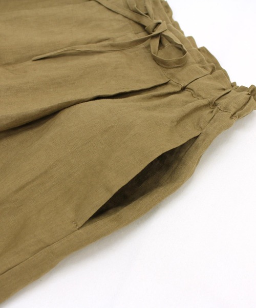 RNA-N(アールエヌエーエヌ)の「R3845 リネンイージーワイドパンツ(その他パンツ・レディース・ブラック/オリーブ/キャメル・MEDIUM)」の21枚目の写真