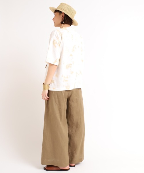 RNA-N(アールエヌエーエヌ)の「R3845 リネンイージーワイドパンツ(その他パンツ・レディース・ブラック/オリーブ/キャメル・MEDIUM)」の19枚目の写真