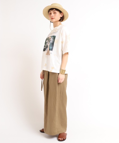 RNA-N(アールエヌエーエヌ)の「R3845 リネンイージーワイドパンツ(その他パンツ・レディース・ブラック/オリーブ/キャメル・MEDIUM)」の16枚目の写真