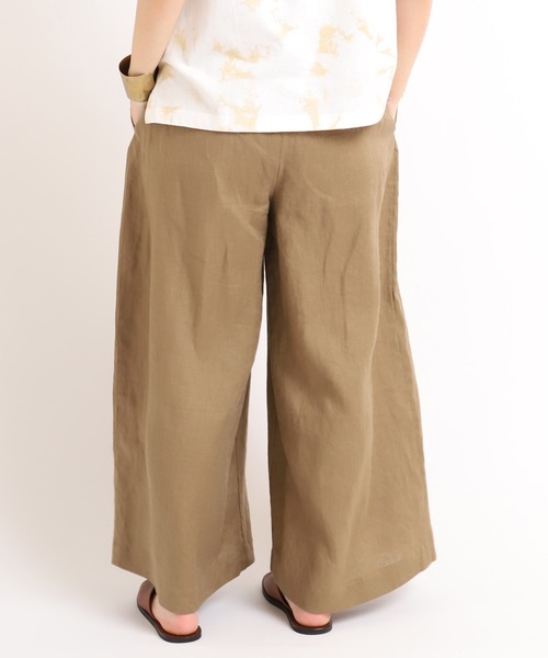 RNA-N(アールエヌエーエヌ)の「R3845 リネンイージーワイドパンツ(その他パンツ・レディース・ブラック/オリーブ/キャメル・MEDIUM)」の10枚目の写真