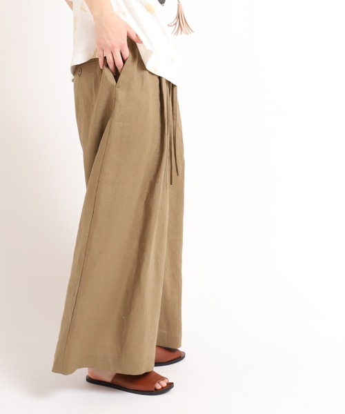 RNA-N(アールエヌエーエヌ)の「R3845 リネンイージーワイドパンツ(その他パンツ・レディース・ブラック/オリーブ/キャメル・MEDIUM)」の14枚目の写真