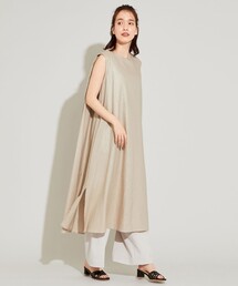 SHARE PARK | 【洗える】リネンレーヨンノースリーブワンピース(ワンピース)