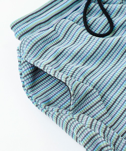 X-girl（エックスガール）の「EASY FLARE SHORT PANTS（その他パンツ・レディース・ライトブルー/ブラック/オレンジ・S/M）」の15枚目の写真