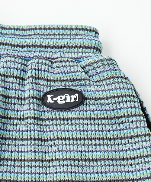 X-girl（エックスガール）の「EASY FLARE SHORT PANTS（その他パンツ・レディース・ライトブルー/ブラック/オレンジ・S/M）」の12枚目の写真
