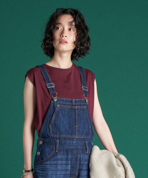 AMERICAN HOLIC（アメリカンホリック）の「ロゴノースリーブカットプルオーバー（Tシャツ/カットソー・レディース・アイボリー/ブラック/レッド/カーキ/サックスブルー・M/L）」の5枚目の写真