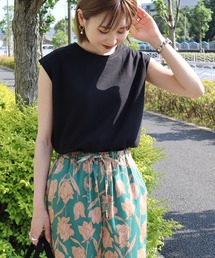 AMERICAN HOLIC | ロゴノースリーブカットプルオーバー(Tシャツ/カットソー)