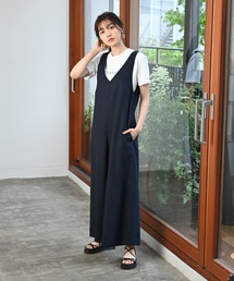 Rewde | リネン混オールインワン（1R05-8310803）(サロペット/オーバーオール)
