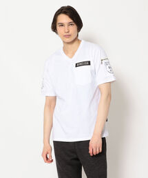 AVIREX | 【WEB限定】ファティーグ  Vネック Tシャツ/SS FATIGUE V-NECK T-SHIRT/アヴィレックス/AVIREX(Tシャツ/カットソー)