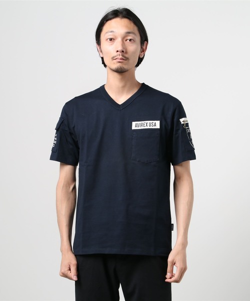 WEB限定》FATIGUE V-NECK T-SHIRT / ファティーグ Vネック T