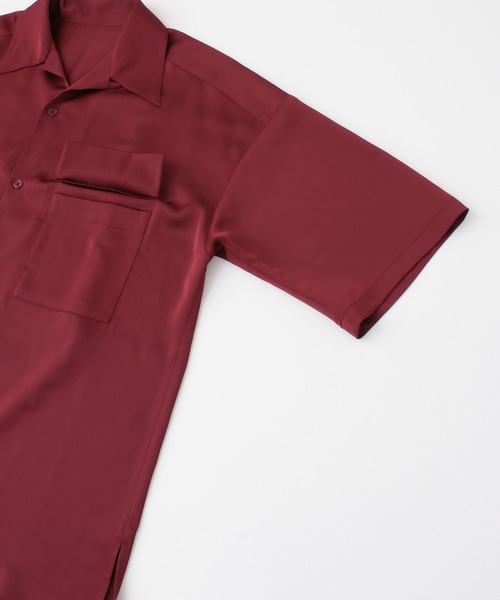 URBAN RESEARCH(アーバンリサーチ)の「URBAN RESEARCH iD サテンオープンカラーシャツ(シャツ/ブラウス・メンズ・イエロー/ブルー系その他/バーガンディー・MEDIUM/LARGE)」の17枚目の写真