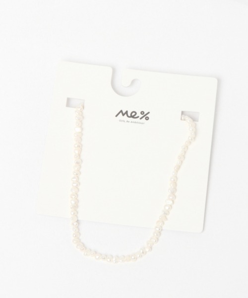 Me%（ミィパーセント）の「タンスイパールショートネックレス（ネックレス・レディース・ホワイト・FREE）」の6枚目の写真