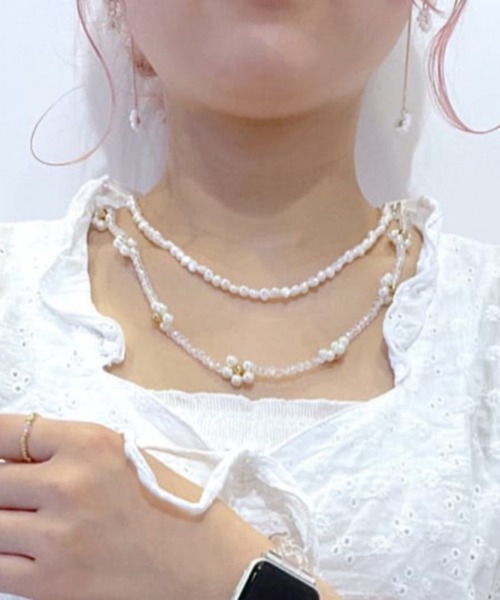 Me%（ミィパーセント）の「タンスイパールショートネックレス（ネックレス・レディース・ホワイト・FREE）」の7枚目の写真