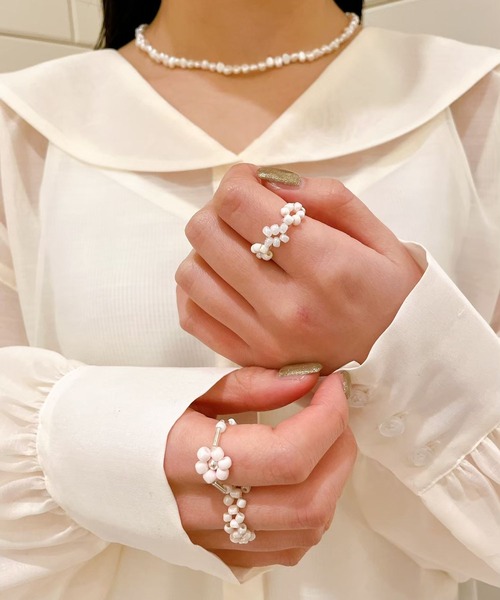 Me%（ミィパーセント）の「タンスイパールショートネックレス（ネックレス・レディース・ホワイト・FREE）」の18枚目の写真