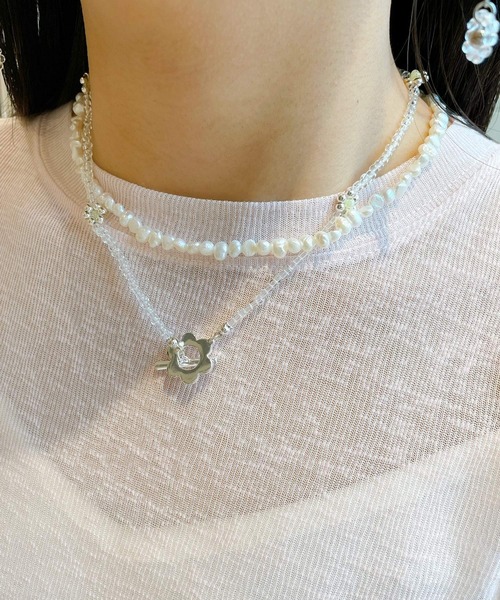 Me%（ミィパーセント）の「タンスイパールショートネックレス（ネックレス・レディース・ホワイト・FREE）」の20枚目の写真