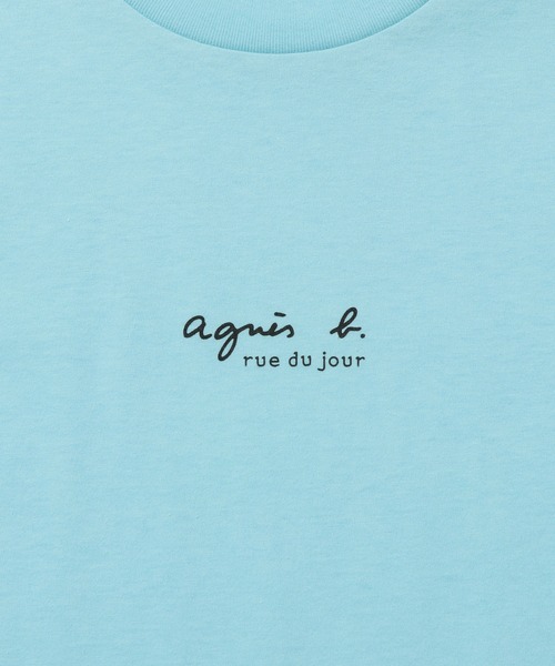 agnes b.(アニエスベー)の「【agnes b. pour ADAM ET ROPE'】MINI LOGO T(Tシャツ/カットソー・レディース・サックスブルー/グリーン/ブラック/ホワイト・M)」の14枚目の写真