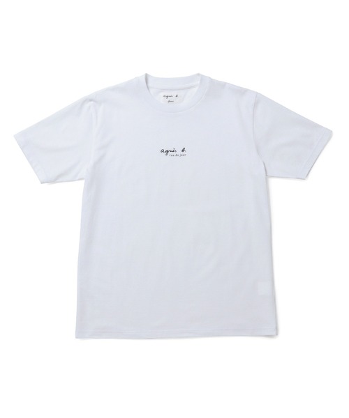 agnes b.(アニエスベー)の「【agnes b. pour ADAM ET ROPE'】MINI LOGO T(Tシャツ/カットソー・レディース・サックスブルー/グリーン/ブラック/ホワイト・M)」の5枚目の写真