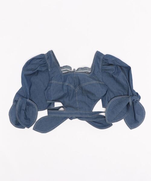 lilLilly（リルリリー）の「ボリュームデニムトップス（シャツ