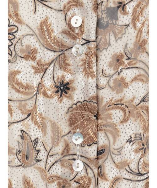 Ungrid（アングリッド）の「シアーフラワーノーカラーシャツ（シャツ/ブラウス・レディース・ブラック/アイボリー・FREE）」の21枚目の写真