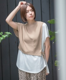 niko and... | ワッフルレイヤード風半袖プルオーバー(Tシャツ/カットソー)