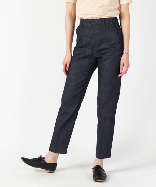 URVIN（アービン）の「センタープレストラウザー / 11.5ozデニム（デニムパンツ・レディース・ワンウォッシュ・1/2/00/0）」の4枚目の写真