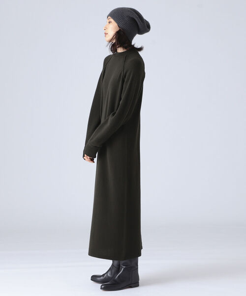 Demi-Luxe BEAMS（デミルクス ビームス）の「AK+1 / カシミヤ ニットキャップ（ニットキャップ/ビーニー・レディース・チャコールグレー/マスタード・ONE SIZE）」の5枚目の写真