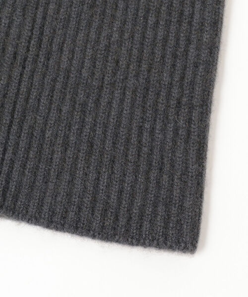 Demi-Luxe BEAMS（デミルクス ビームス）の「AK+1 / カシミヤ ニットキャップ（ニットキャップ/ビーニー・レディース・チャコールグレー/マスタード・ONE SIZE）」の10枚目の写真