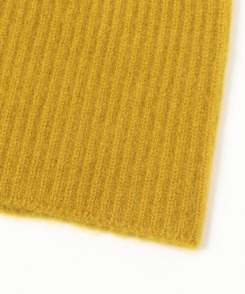 Demi-Luxe BEAMS（デミルクス ビームス）の「AK+1 / カシミヤ ニットキャップ（ニットキャップ/ビーニー・レディース・チャコールグレー/マスタード・ONE SIZE）」の12枚目の写真