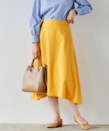 green label relaxing | Bサージ サイドヘム フレア スカート(スカート)