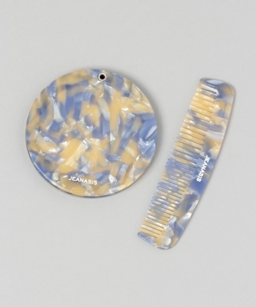 JEANASIS(ジーナシス)の「ヘアコーム/ミラーセット/953120(手鏡/メイクミラー・レディース・ホワイト系その他/ベージュ系その他/ブルー系その他/ブルー系その他2・FREE)」の4枚目の写真