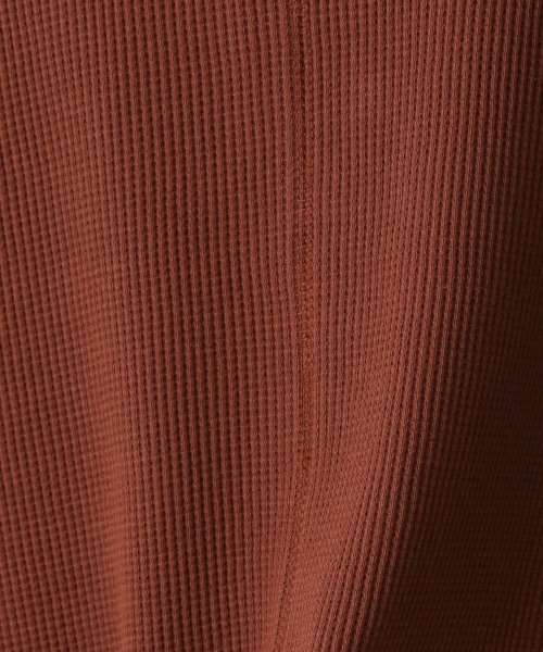LOWRYS FARM（ローリーズファーム）の「2WAYワッフルフレンチスリーブ 957492（Tシャツ/カットソー・レディース・カーキ/チャコールグレー/ブラウン/アイボリー・FREE）」の17枚目の写真