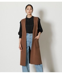 AZUL by moussy | SWEATTER LONG VEST/スウェッターロングベスト(ベスト)