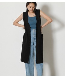 AZUL by moussy | SWEATTER LONG VEST/スウェッターロングベスト(ベスト)