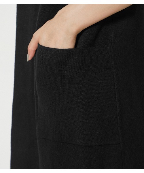 AZUL by moussy（アズールバイマウジー）の「SWEATTER LONG VEST/セーターロングベスト（ベスト・レディース・ブラック/ライトブラウン/杢グレー・FREE）」の14枚目の写真