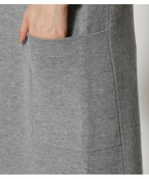 AZUL by moussy（アズールバイマウジー）の「SWEATTER LONG VEST/セーターロングベスト（ベスト・レディース・ブラック/ライトブラウン/杢グレー・FREE）」の20枚目の写真