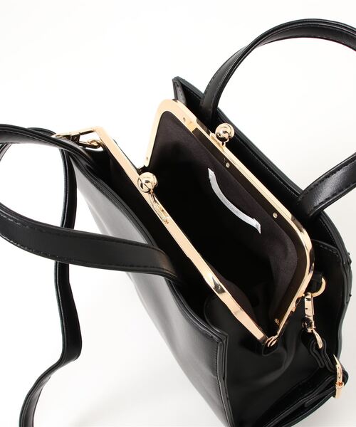 RETRO GIRL（レトロガール）の「ガマ口スクエアミニBAG（ショルダーバッグ・レディース・アイボリー/ダークブラウン/ブラック・FREE）」の7枚目の写真